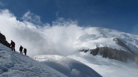 Sur la traversée du Mont Blanc / Voie Royale.